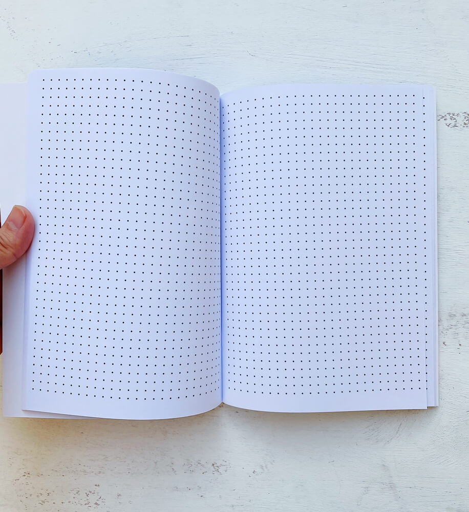 A5 Softcover Notebook Dot Grid Internal Pages