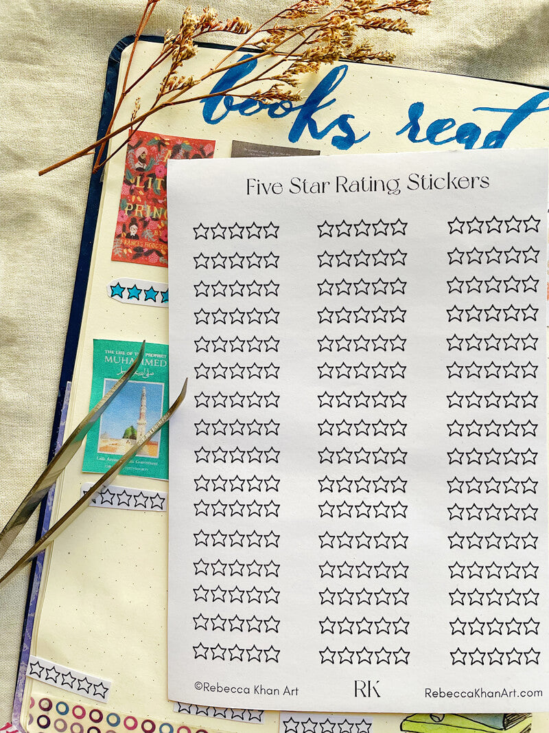 Five Star Rating Stickers