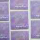 Multiple notepads depicting a starry galaxy against a light purple background with the words "The sky is NOT the limit!!!" in white hand lettering across the bottom.